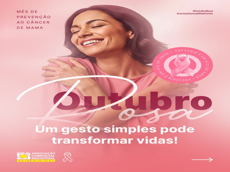 OUTUBRO ROSA - UM GESTO SIMPLES PODE TRANSFORMAR VIDAS Foto